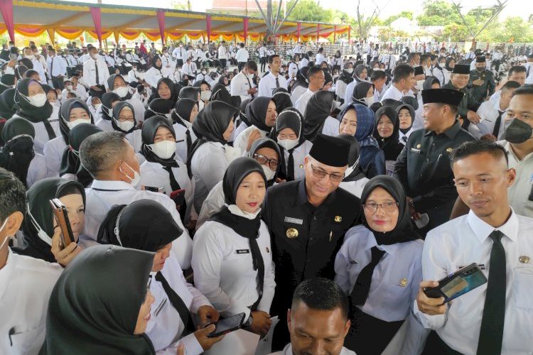 Pelantikan 1.238 PPPK Tenaga Pendidik di Muba: Ajukan Pindah SK Ditarik