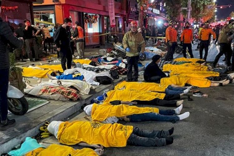 Ratusan Pengunjung Tewas saat Pesta Helloween di Korea Selatan