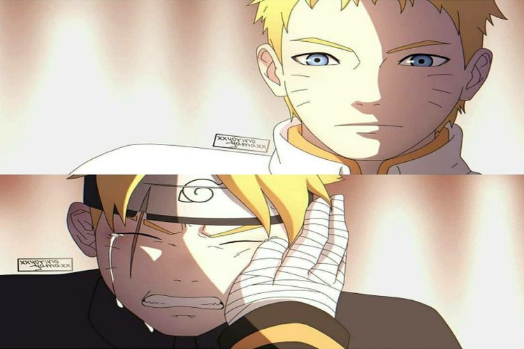 Percakapan Naruto Berikan Semangat ke Boruto, Bikin Mata Berlinang