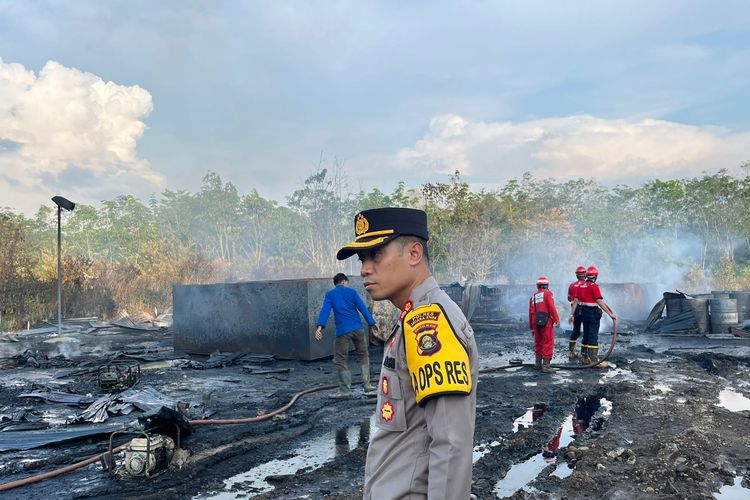 Gudang Penimbunan BBM Ilegal di Muara Enim Terbakar, Pemilik Ditangkap Polisi