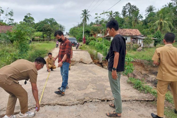 Jembatan Poros Desa Patah, Pemkab Muba Siapkan Pengalihan Jalur Alternatif