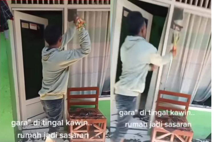 Ditinggal Nikah Pria Mengamuk Pecahkan Kaca Rumah, Netizen: Keputusan Tepat