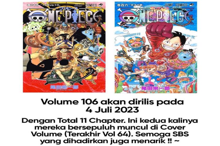 Komik One Piece Cetak Ulang Kualitas Bookpaper, Rilis Bulan Juli