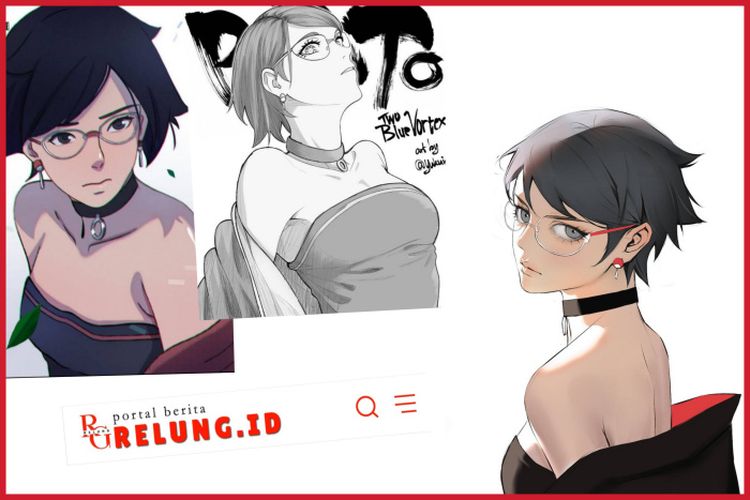 Ini 3 Tampilan Baru Sarada Uchiha Remaja, Seksi tapi Tomboy