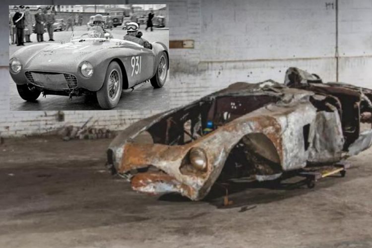 Bangkai Ferrari Terbakar tahun 1960 Laku Dijual Rp 27,5 Miliar