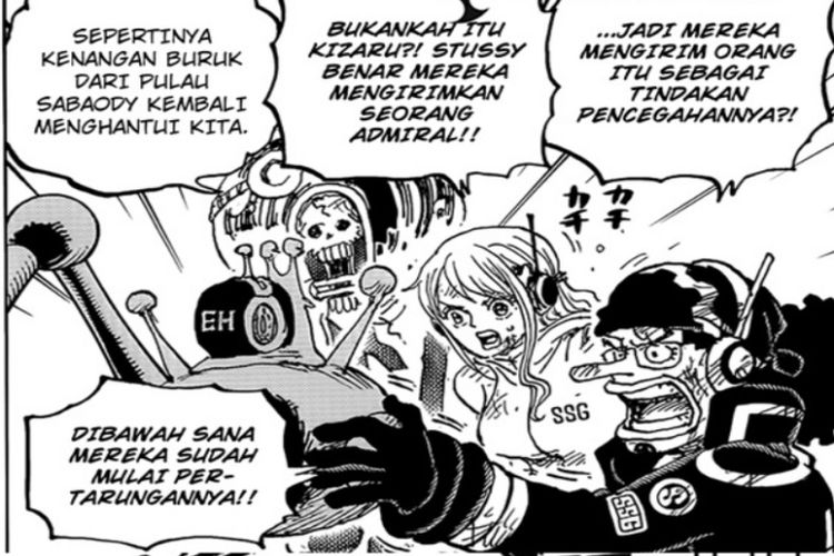 Brook, Ussop dan Nami Gemetar Lihat Kizaru, Takut Luffy Kalah Lagi