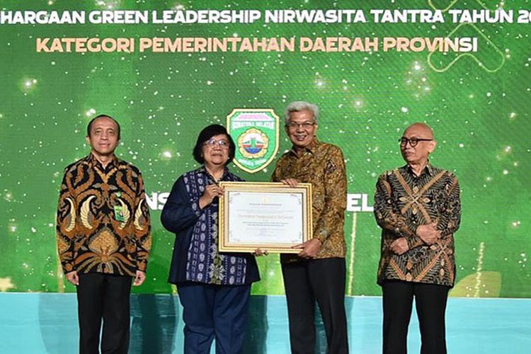 Sumsel Raih Penghargaan Green Leadership dalam Pengelolaan Lingkungan Hidup dan Kehutanan Daerah