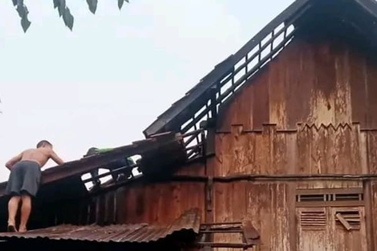 147 Rumah di Muratara Rusak Dihantam Angin Puting Beliung, Satu Orang Tertimpa Pohon Tumbang