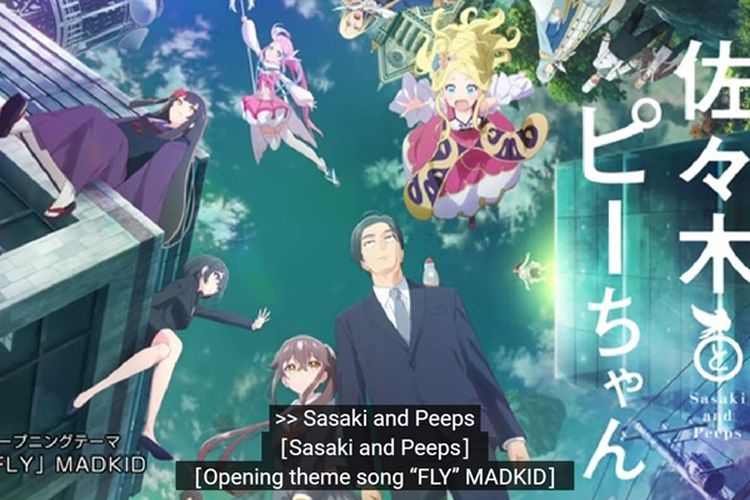 Jelang Debut 5 Januari, Anime Sasaki and Peeps Ungkap Para Pemerannya