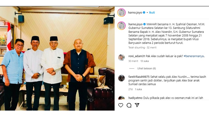 Soal Pertemuan Mahar dan Alex Noerdin, Ternyata Begini Alasannya