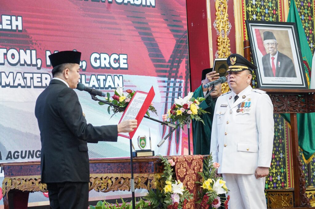 Sandi Fahlevi Resmi Dilantik Menjadi Penjabat Bupati Muba