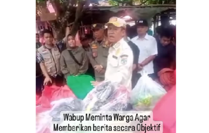 Viral Video Pembagian Bantuan Banjir, Wabup Muratara Malah Cekcok Mulut Warga