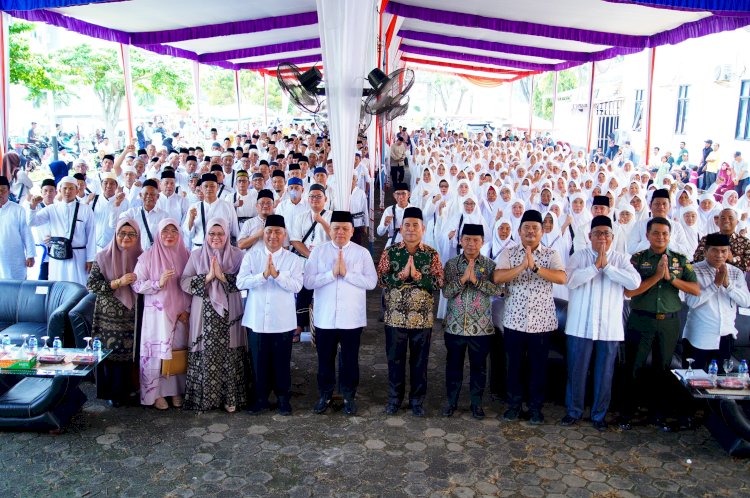 Lepas 270 JCH, Pj Bupati Muba Titip Pesan Jaga Kesehatan
