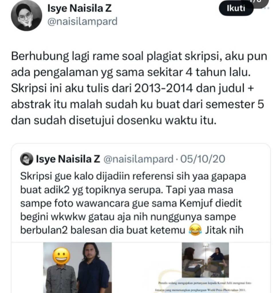 Viral! Skripsi Lulusan UIN Jakarta Diduga Dijiplak, Dokumentasi Wawancara Juga Diedit