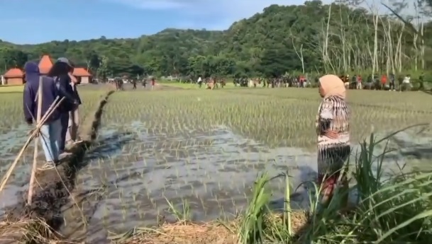 Viral, Petani Marah-marah Diduga Sawahnya Dirusak Komunitas Motor