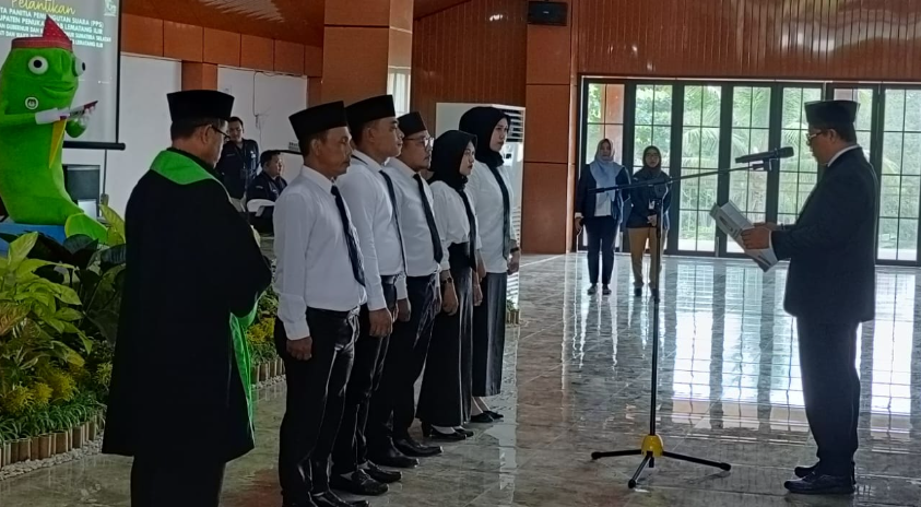 Sukseskan Pilbup PALI dan Pilgub Sumsel, 213 PPS Dilantik