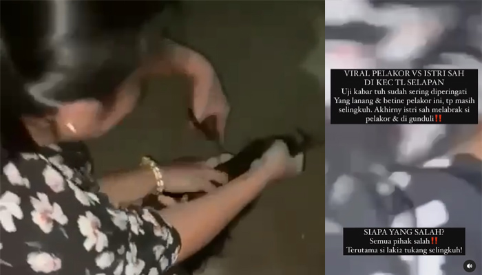 Beredar Video Pertengkaran Istri Sah vs Pelakor, Ternyata…