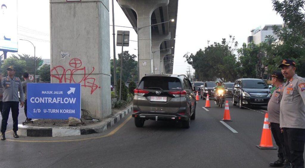Uji Coba Sistem Contraflow di Palembang Kurang Memuaskan