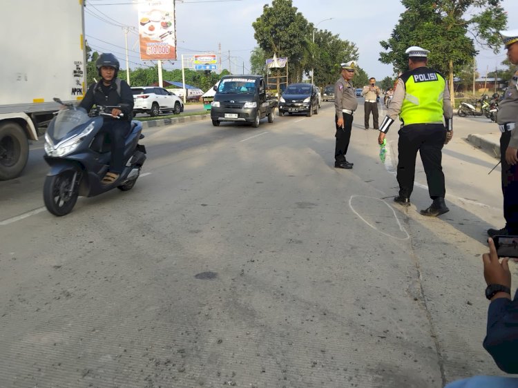 Pengendara Motor Tewas Kecelakaan di Jalan Soekarno Hatta Palembang