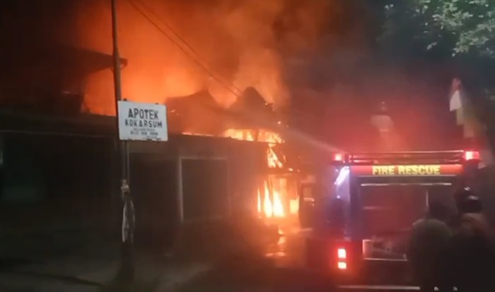 Dua Ruko di Muara Enim Terbakar, Kerugiannya Capai Rp1 Miliar