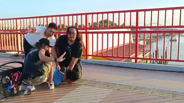 Kerap Menodong di Jembatan Ampera, Warga Kertapati Palembang Ini Diringkus