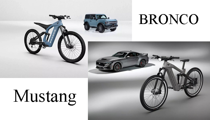 Kolaborasi dengan Produsen N+, Ford Garap Sepeda Listrik Bronco dan Mustang