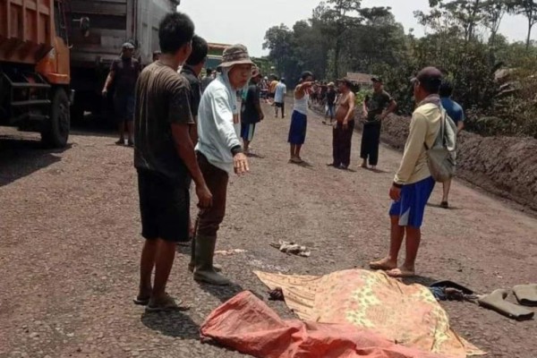 Pasangan Suami Istri Tewas Tragis Terlindas Truk Batubara di Muara Enim