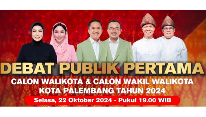 Debat Perdana Pilkada Palembang 2024, Berikut Link Nontonnya