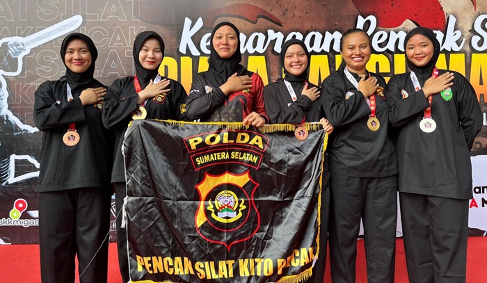 Polda Sumsel Raih 10 Medali di Kejuaraan Pencak Silat Piala Panglima TNI, 2 Emas 5 Perak dan 3 Perunggu