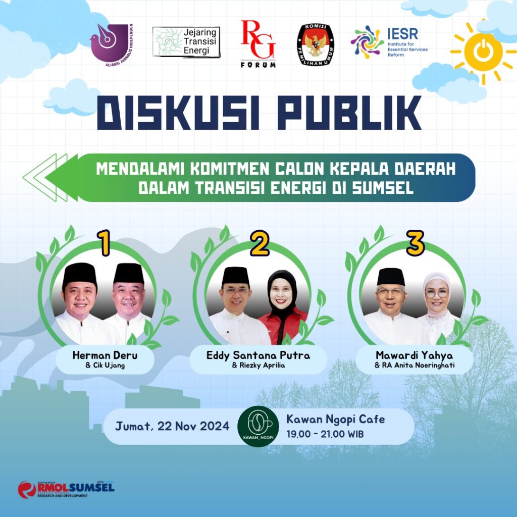 Mengupas Strategi Calon Kepala Daerah Sumsel dalam Mendukung Energi Terbarukan