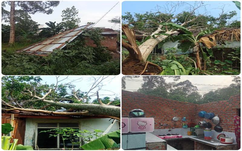 Puting Beliung Kembali Hantam Lubuklinggau, Tujuh Rumah Warga Rusak