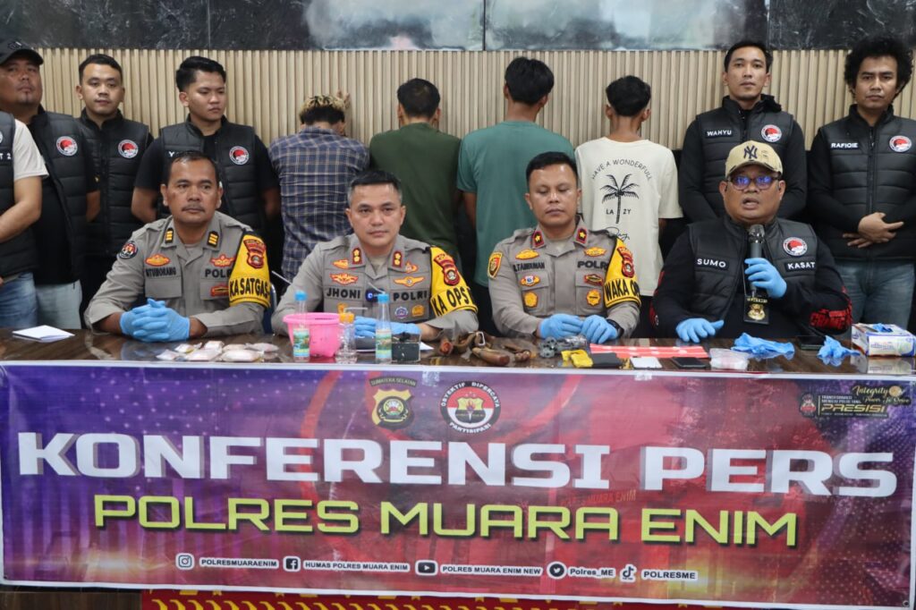 Pilip 3 Sarang Narkoba di Muara Enim Dibongkar Polisi