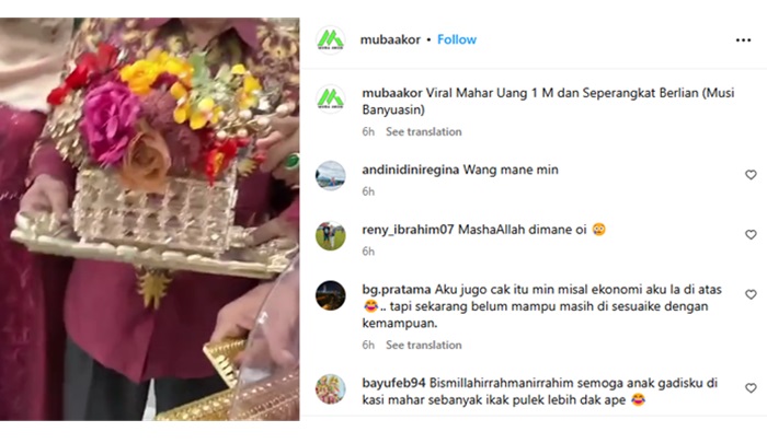 Viral, Lamaran di Muba Senilai Uang Rp1 Miliar, Ada Mobil Rubiconnya!