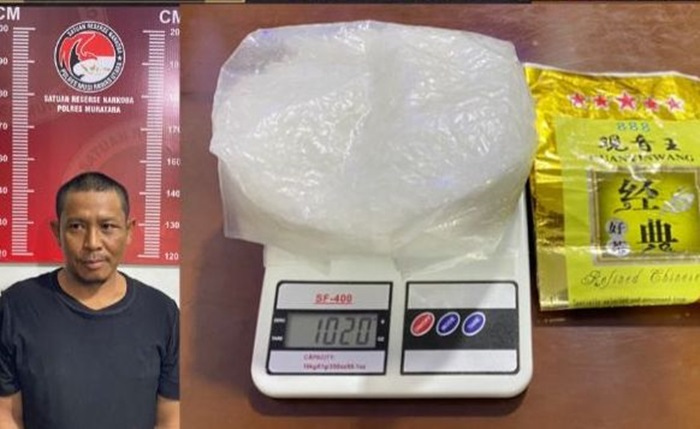 Simpan Sabu 1 Kilogram Dalam Baju, Bandar Narkoba di Muratara Ditangkap
