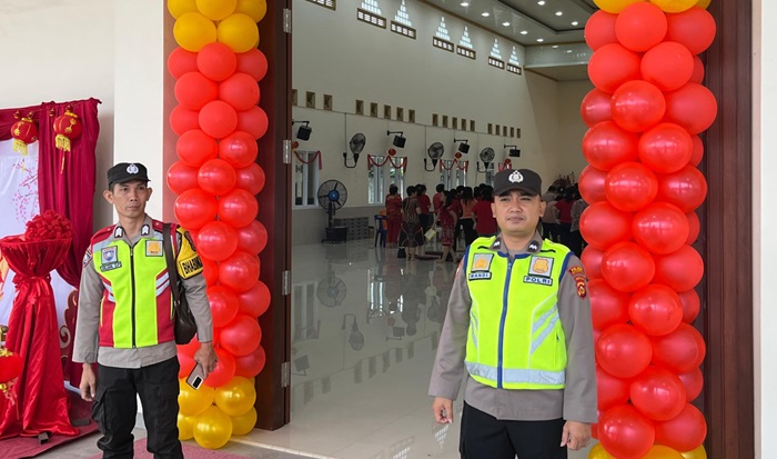 Amankan Perayaan Imlek di Baturaja, Puluhan Personel Gabungan Diterjunkan
