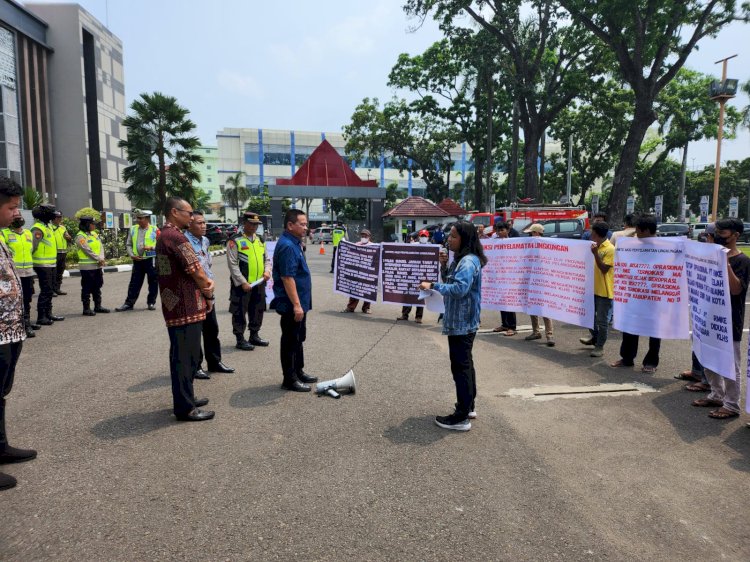Dukung Pj Gubernur dan Kapolda Sumsel, Massa Aksi Minta RMK Energy (RMKE) Ditutup