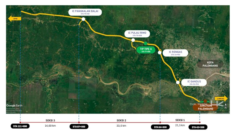 Tol Palembang-Betung Ditargetkan Rampung 2027, Pembebasan Lahan Dikebut