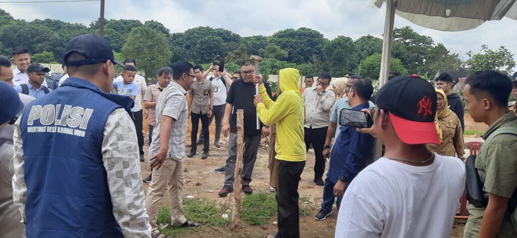 Kasus Dugaan Pengrusakan Akses Jalan, Polda Sumsel dan BPN Lakukan Pengukuran Ulang di Perumahan KMS