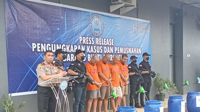 15 Kilogram Sabu Gagal Beredar di Muba, BNN Sumsel Ringkus Tiga Tersangka