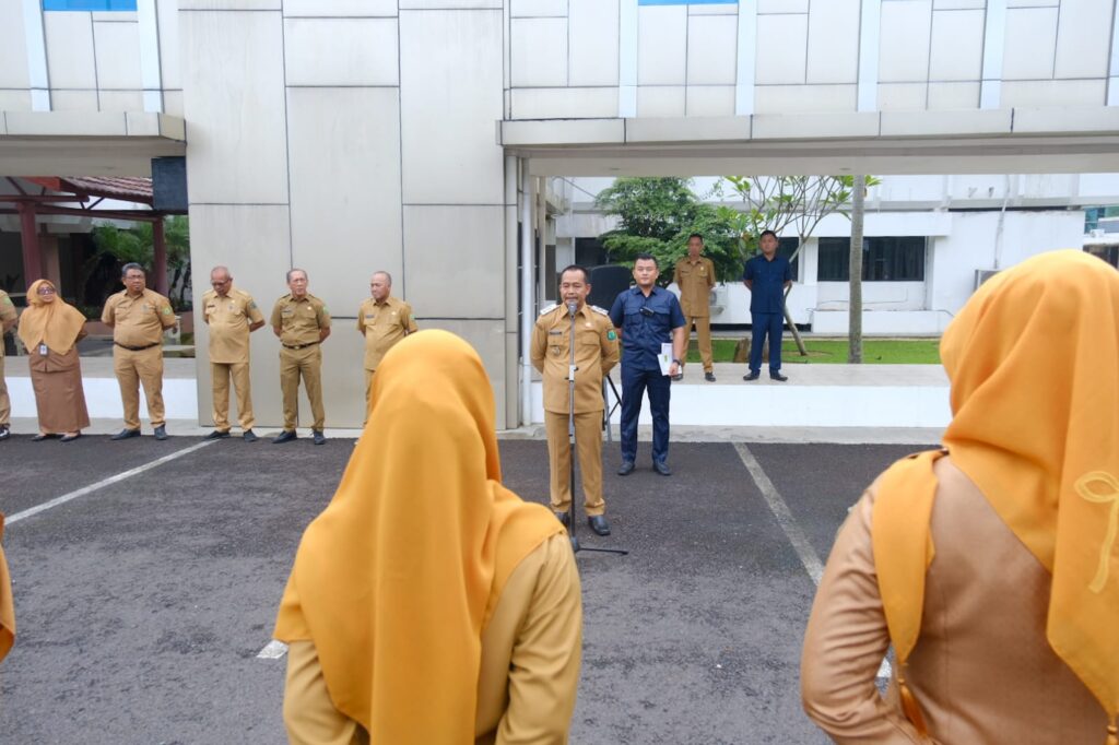 Wakil Bupati Muba Rohman Pimpin Apel Pagi, Serukan Sinergi dan Kolaborasi ASN