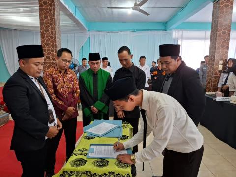 Bawaslu Empat Lawang Lantik 156 PKD untuk Awasi PSU Pilkada