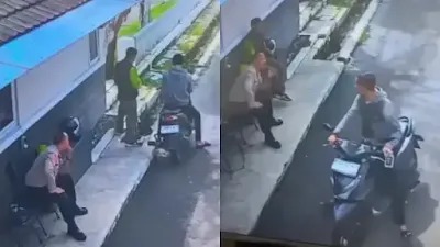 Viral Motor Ojol Dicuri Depan Polisi, Begini Modusnya