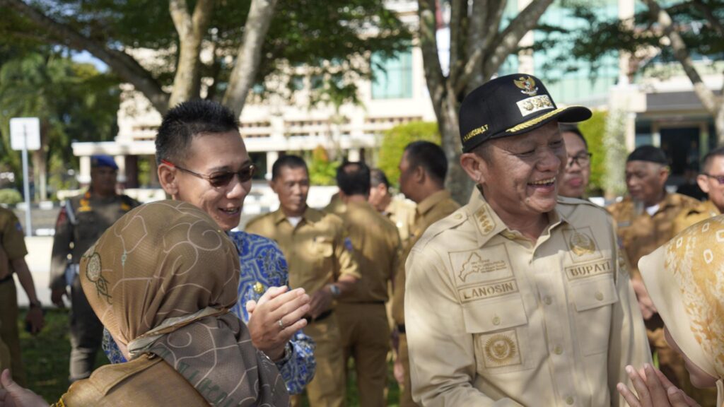 Bupati dan Wabup OKU Timur Gelar Halal Bihalal di Hari Pertama Kerja Pasca Lebaran