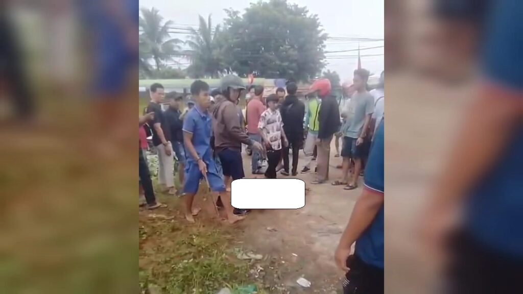 Kedapatan Curi Motor, Pelaku Curanmor Ini Diikat dan Diamuk Massa