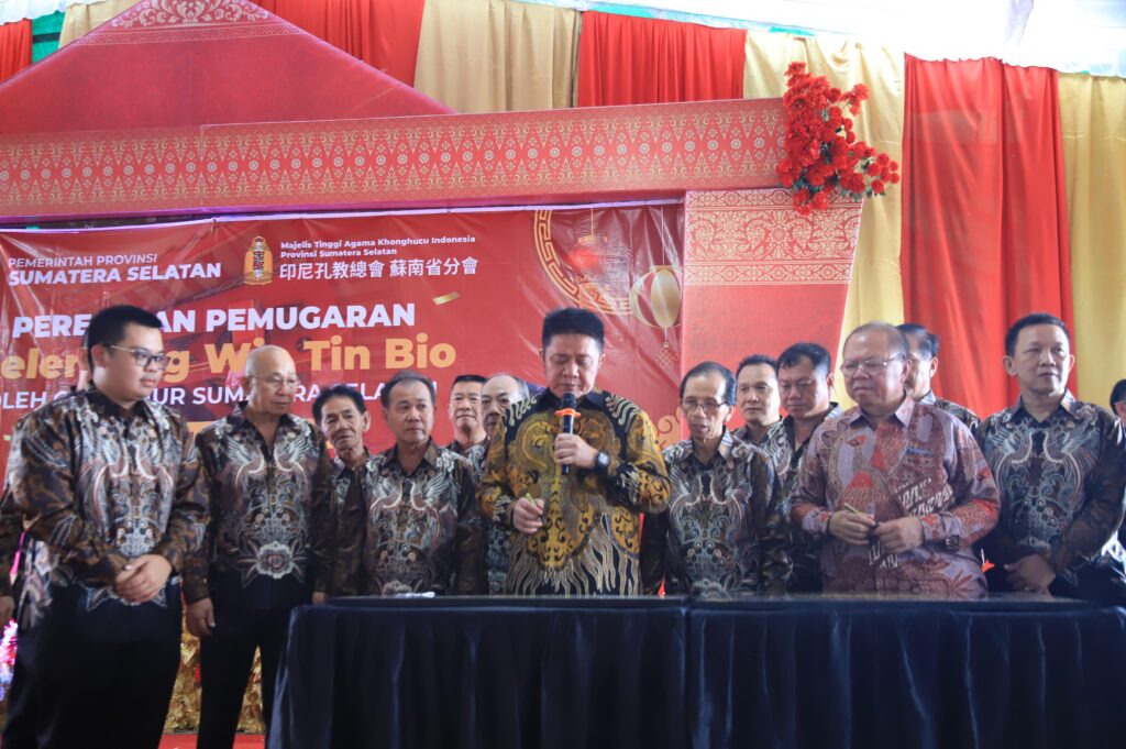 Kelenteng Wie Tien Bio Diresmikan, Simbol Kerukunan Umat di Sumsel