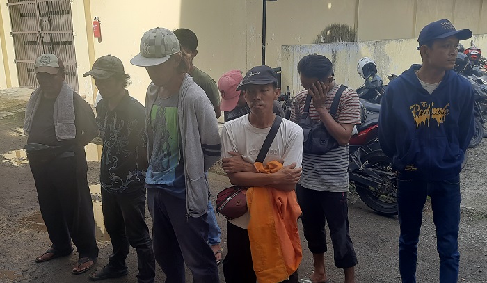 Sisir Sejumlah Minimarket di Palembang, Jatanras Polda Sumsel Tangkap 11 Jukir Liar