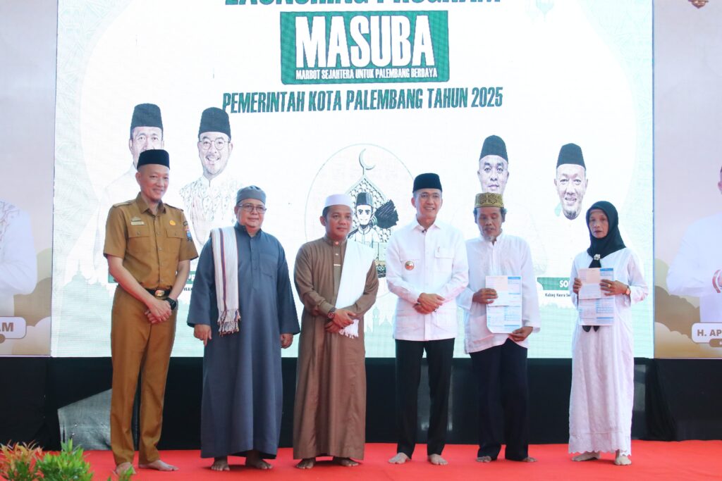 Wali Kota Ratu Dewa Launching Program MASUBA, Marbot Masjid Dapat Insentif Rp500 Ribu per Bulan