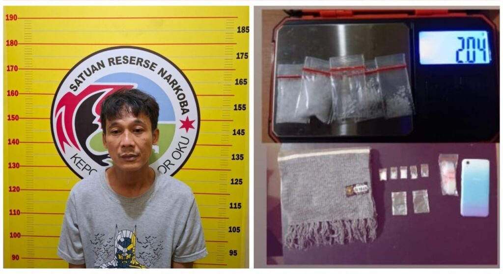 Masuk Perangkap Polisi, Bandar Sabu di OKU Ditangkap Saat Transaksi