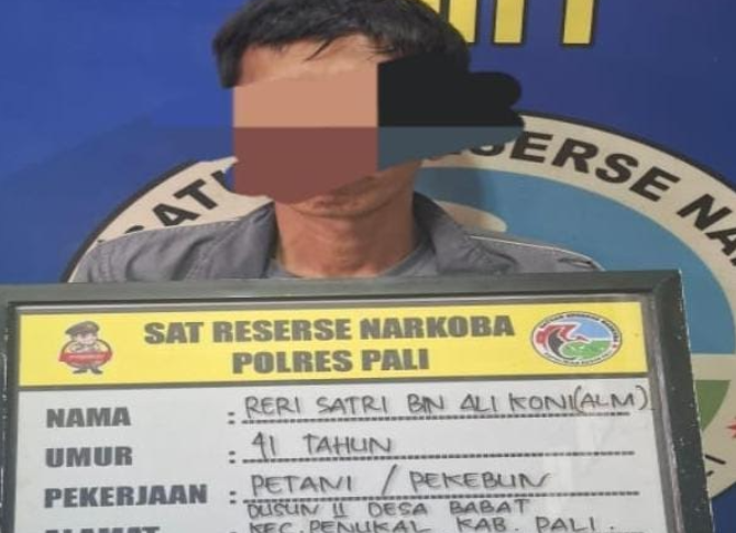 Polres PALI Tangkap Pengedar Sabu di Desa Babat, 4,82 Gram Barang Bukti Diamankan