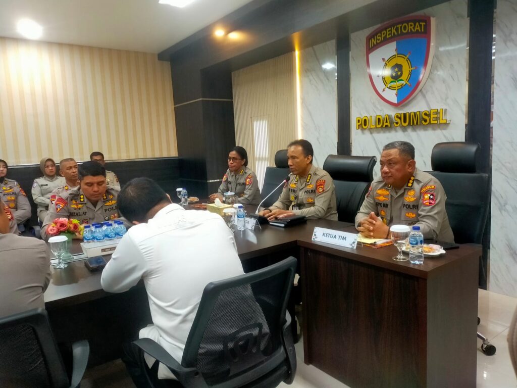 Tim Itwasum Polri Lakukan Klarifikasi dan Reviu Pengawasan Intern di Polda Sumsel